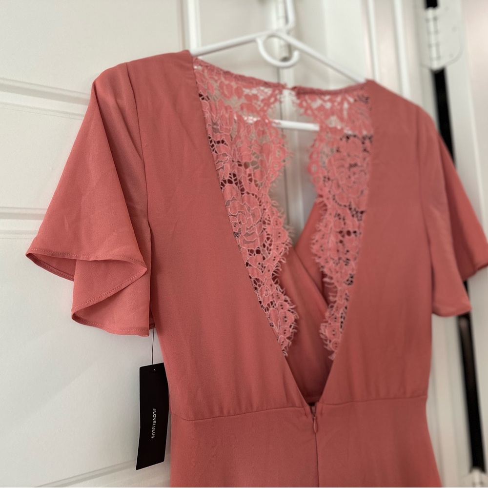 Lulus terracotta dress formal
